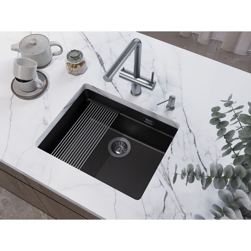 Кухонная мойка Grandex Aqua Comfort 500204, черный, артикул 500204