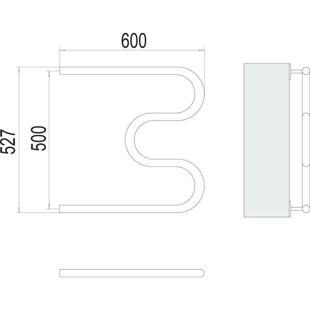 Полотенцесушитель водяной Terminus М-образный (3/4") 50х60