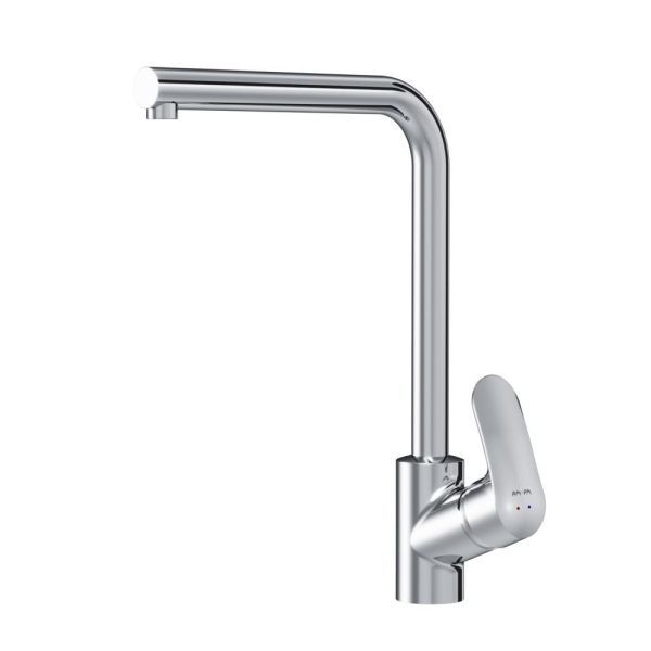 F8005000 Like, смеситель для кухни L-образный излив, хром, шт.