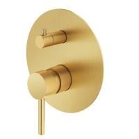 Plumberia Selection IXO Внешняя часть встраив. смесителя д. душа на 2-3 вых.с мех. девиатор, использ.с Box INT9036, накл.d.170mm нерж.сталь, браш.золо