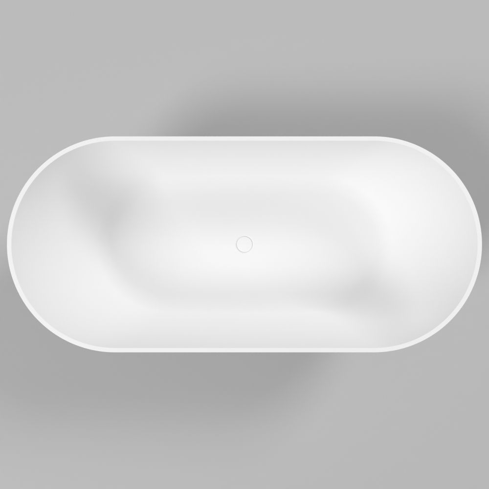 Ванна WHITECROSS Coral A 165x75 (белый мат) иск. камень