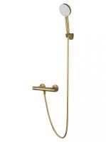 Смеситель для душа с термостатом WONZON & WOGHAND INN 5, Брашированное золото (WW-B2005-A-BG)