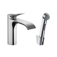 Смеситель для раковины, Hansgrohe, Vivenis, тип открывания воды-однорычажный, тип регулирования воды-керамический картридж, монтаж-на раковину/столешницу, отверстия для монтажа-2, высота, мм-168, вынос излива, мм-146, гигиенический душ-есть, донный клапан Смеситель для раковины, Hansgrohe, Vivenis, тип открывания воды-однорычажный, тип регулирования воды-керамический картридж, монтаж-на раковину/столешницу, отверстия для монтажа-2, высота, мм-168, вынос излива, мм-146, гигиенический душ-есть, донный клапан