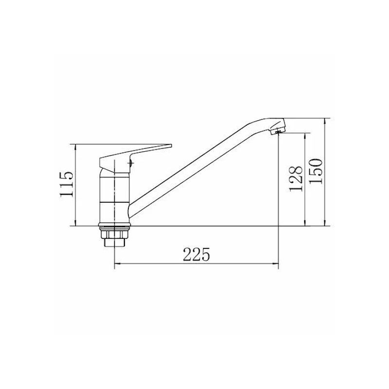 Смеситель для кухни FASHUN A4850BLACK, хром