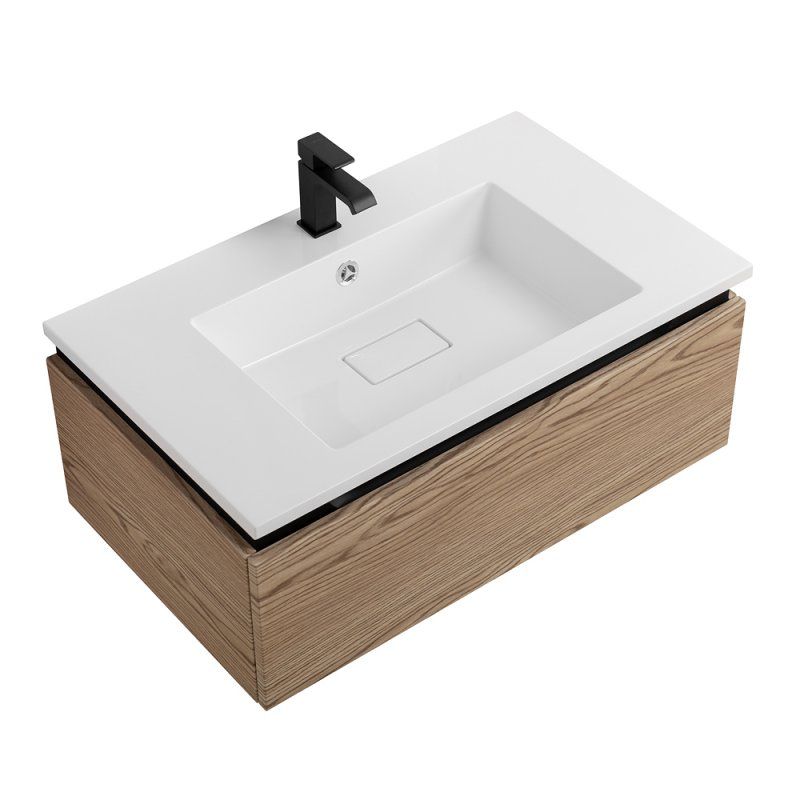 SLIDER База под раковину подвесная с одним выкатным ящиком, Bianco Opaco, 796x476x300, SLIDER-800-1C-SO-BO, артикул SLIDER-800-1C-SO-BO