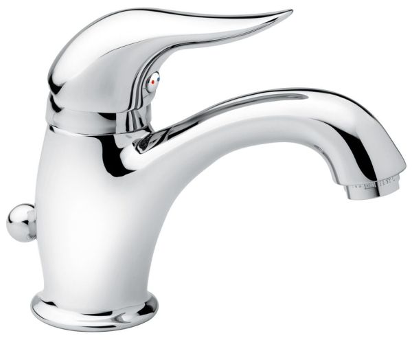 Emmevi Duka, смеситель с донным клапаном для раковины, цвет хром