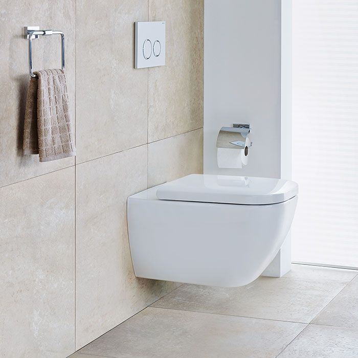 DURAVIT Happy D.2  Унитаз подвесной  безободковый 540х365 мм,   с креплением, цвет белый , внутри с  Hygiene- Glaze