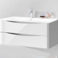 Тумба под раковину Vincea Roberta VMC-1R100LW подвесная L.White