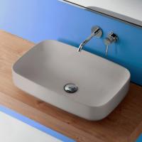 Kerasan Tribeca Раковина накладная , 60х38см, h 15см без отв. под смеситель, цвет: Grigio matt