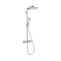 Душевая стойка, Hansgrohe, Crometta E, смеситель-есть, тип открывания воды-вентильный, тип регулирования воды-термостатический картридж, верхний душ-есть, форма верхнего душа-квадратная, размер верхнего душа-240*240, держатель верхнего душа-есть, вынос, м Душевая стойка, Hansgrohe, Crometta E, смеситель-есть, тип открывания воды-вентильный, тип регулирования воды-термостатический картридж, верхний душ-есть, форма верхнего душа-квадратная, размер верхнего душа-240*240, держатель верхнего душа-есть, вынос, м