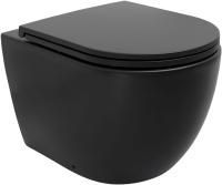 Чаша приставного унитаза Allen Brau Reality 4.32004.31 черный матовый