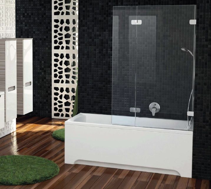 Шторка для ванны Ravak Brilliant BVS2-100 L хром+транспарент