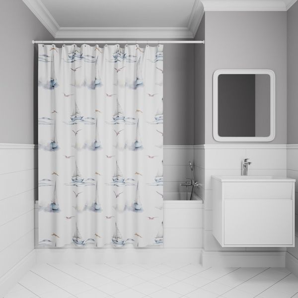 Штора для ванной IDDIS 200x180 см, Полиэстер (BO02P18i11)