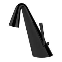 Gessi Cono Смеситель для раковины  с донным клапаном на 1 1/4”, соединительные шланги на 3/8, цвет Black XL Gessi Cono Смеситель для раковины  с донным клапаном на 1 1/4”, соединительные шланги на 3/8, цвет Black XL