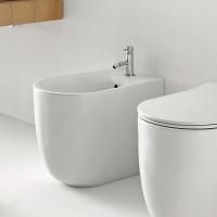 Kerasan Nolita Биде напольное с 1 отв. под смеситель 55х35 см, с креплениями WB5N, цвет белый  матовый