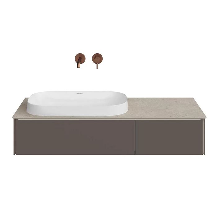 Тумба MAGICA подвесная 120, 2 ящика, вечерний серый матовый