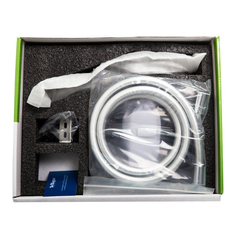 DUE Смеситель для ванны и душа в комплекте с ручным душем, шлангом и держателем, хром DUE-VASM-CRM, артикул DUE-VASM-CRM