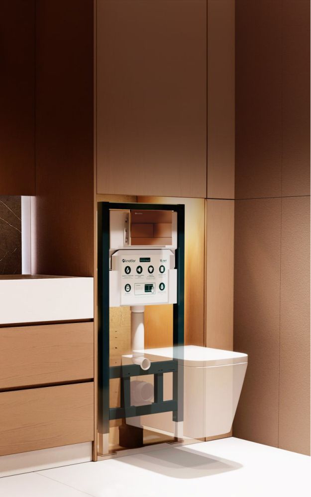 Инсталляция для подвесного унитаза Knotlor ISWC501FG, бирюзовый