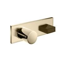 Fantini Venezia Смеситель для душа, встраиваемый, на 2 источника, (без ручки, наружняя часть), цвет: золото плюс