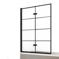 Шторка для ванны NEW TRENDY NEW SOLEO BLACK 100 см P-0049 L (черный)