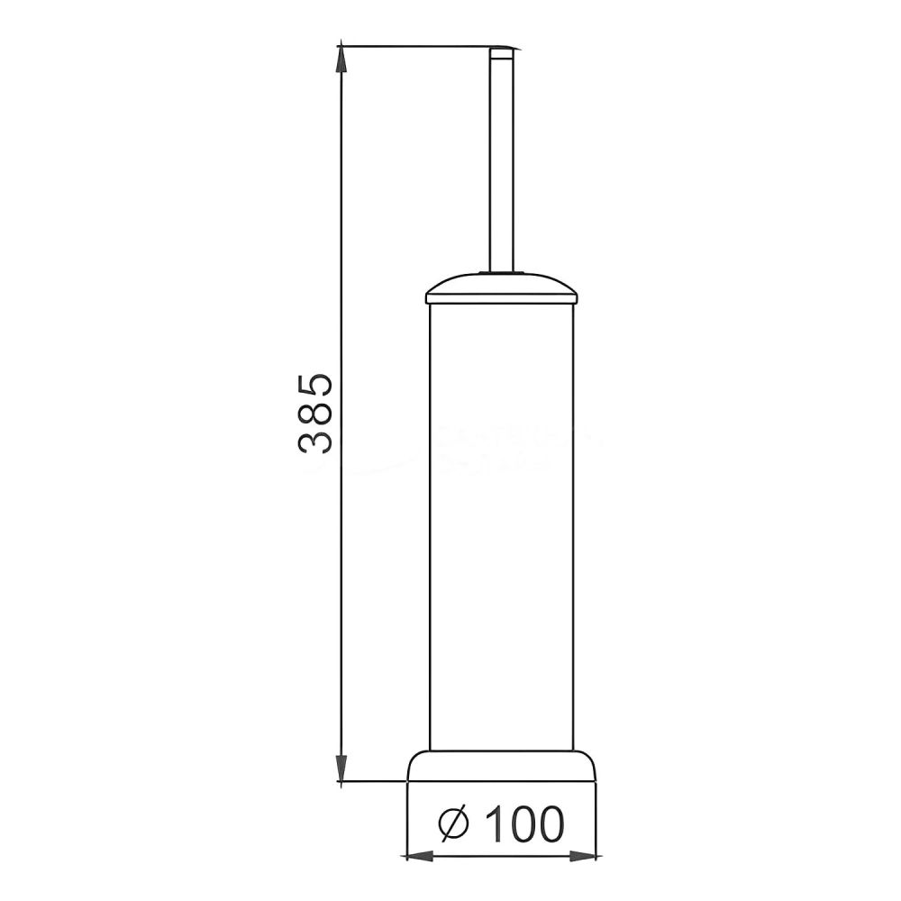 Ершик для унитаза напольный Maretti Alessia AS56N901, хром, артикул AS56N901