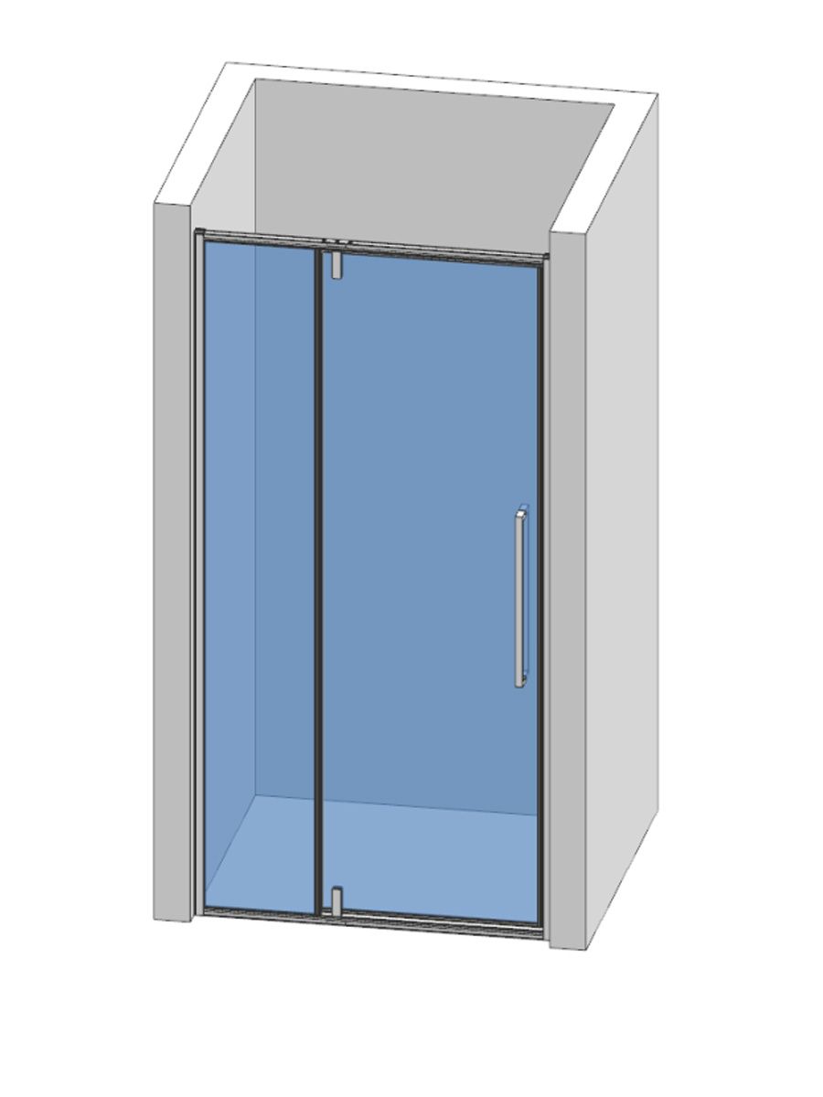 Душевая дверь в нишу 1200*1950мм., стекло 6мм, цвет профиля хром.