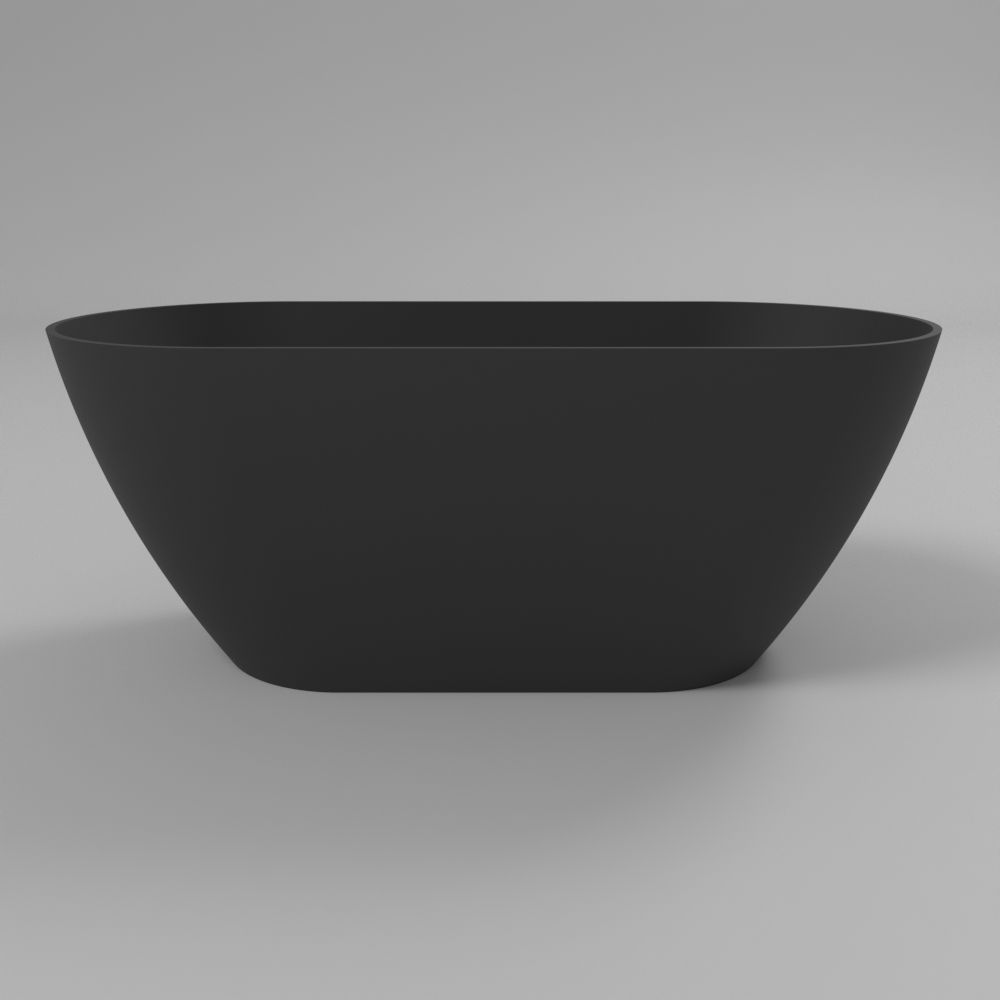 Ванна WHITECROSS Coral A 165x75 (черный мат) иск. камень