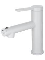 Смеситель для раковины с функцией полоскания WONZON & WOGHAND, Белый матовый (WW-H1017-MW)