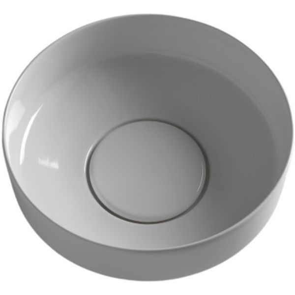 White Ceramic Was, круглая раковина с пьедесталом, 40x84,5h см, цвет белый глянцевый, артикул W100708SET01