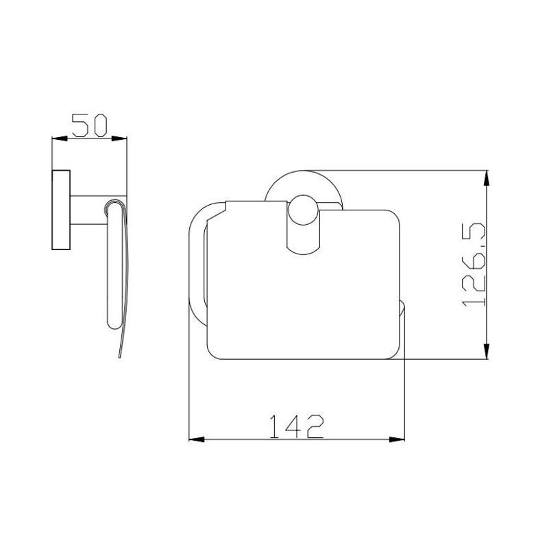 Держатель для туалетной бумаги Rav Slezak COLORADO COA0400, хром, артикул COA0400