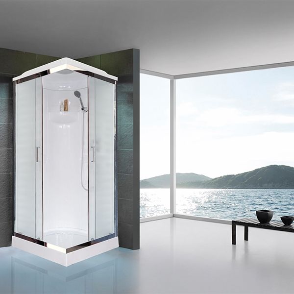 Душевая кабина Royal Bath HP 80х80 RB80HP1-M-CH стекло матовое задняя стенка Белая Душевая кабина Royal Bath HP 80х80 RB80HP1-M-CH стекло матовое задняя стенка Белая