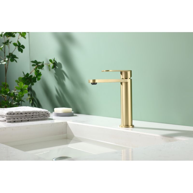 Смеситель для раковины Raglo R10.10.03, золотой сатин