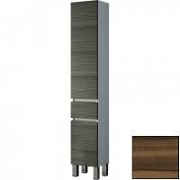 Шкаф пенал SanVit Кубэ-3 32 pkube3 с фактурой под дерево с бельевой корзиной Кедр