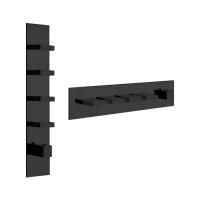 Gessi Rettangolo Встраиваемый термостат, подключение на 3/4”, с 4мя независимыми выходами(внешние части), цвет: черный