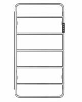 Полотенцесушитель электрический WONZON & WOGHAND WISMAR, Брашированный никель (WW-AL202-BR)