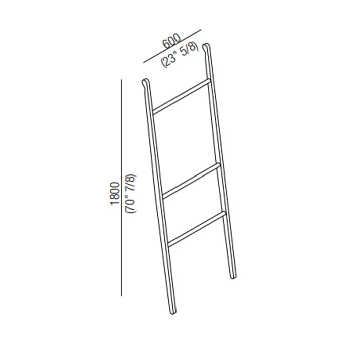 Agape Stairs Полотенцедержатель 60x180 см., напольный, цвет: белый Agape Stairs Полотенцедержатель 60x180 см., напольный, цвет: белый