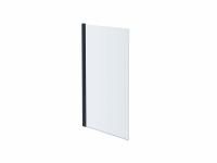 AQ DEL SBA 08015BL Шторка на ванну, одноэлементная, поворотная 800X1500 профиль черный, стекло прозрачное AQ DEL SBA 08015BL Шторка на ванну, одноэлементная, поворотная 800X1500 профиль черный, стекло прозрачное