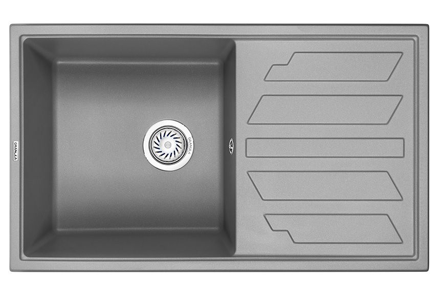 Кухонная мойка Granula 8002, АЛЮМИНИУМ, артикул 8002, АЛЮМИНИУМ