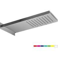 Daniel, настенная лейка для душа с 7 цветной светодиодной подсветкой, 500х260х64 мм, цвет хром