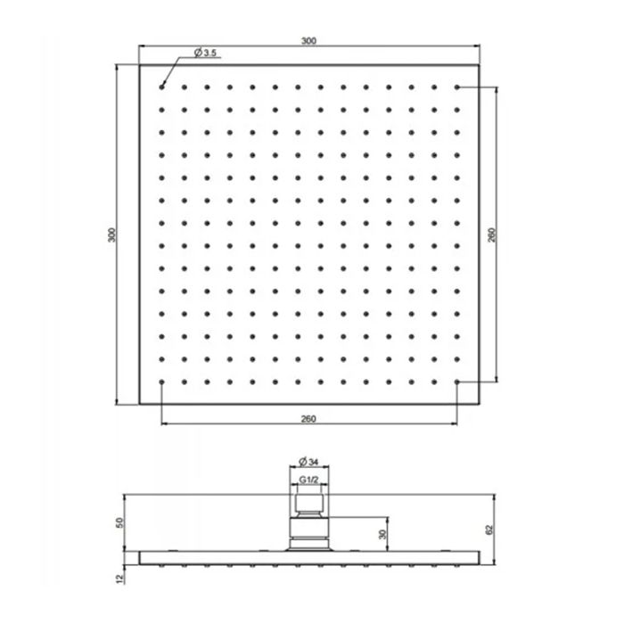 Верхний душ, Fima Carlo Frattini, Showerhead, тип установки-настенный, потолочный, размер душевого диска, мм-300*300, форма-квадратная, держатель-необходимо заказать, материал-латунь, цвет-брашированный никель Верхний душ, Fima Carlo Frattini, Showerhead, тип установки-настенный, потолочный, размер душевого диска, мм-300*300, форма-квадратная, держатель-необходимо заказать, материал-латунь, цвет-брашированный никель