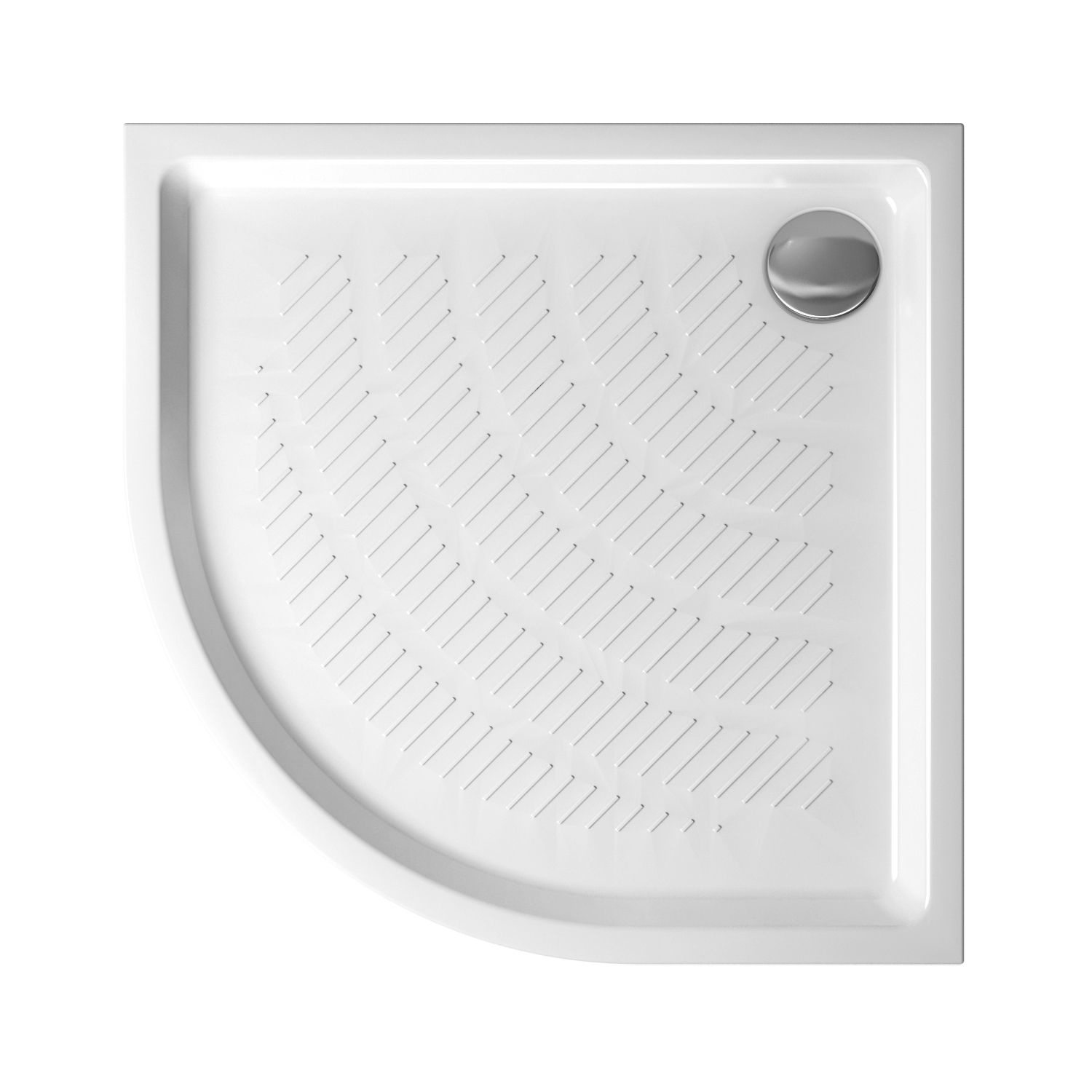 Комплект полукруглого душевого поддона с сифоном Lavinia Boho Rock 3707290S, 90 х 90 см