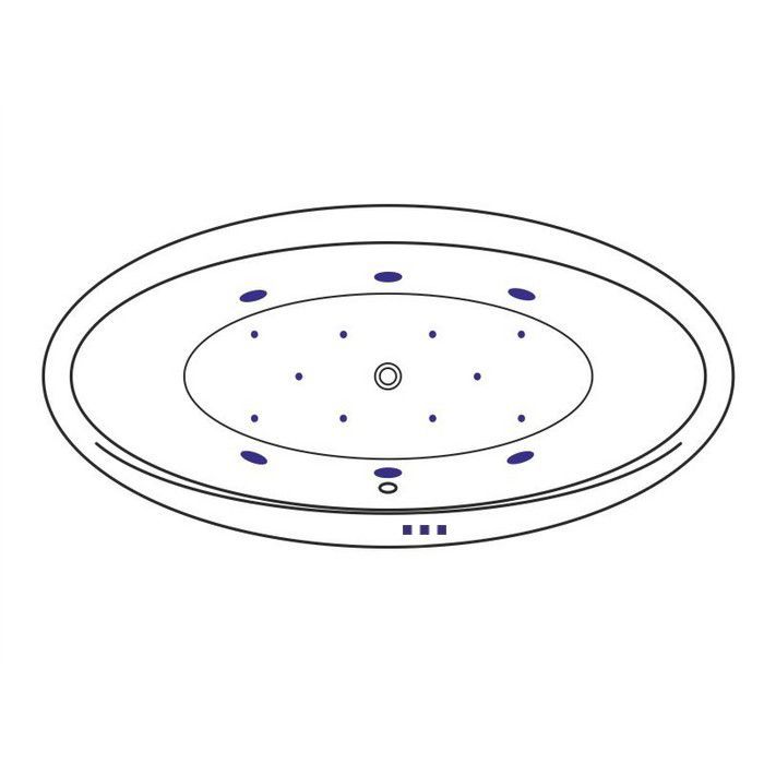 Ванна EXCELLENT Lumina 190x95 "RELAX" (хром)