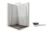 Душевой уголок Ambassador Abner 10011104L-MA1, прямоугольный, точечный трап, 120х90