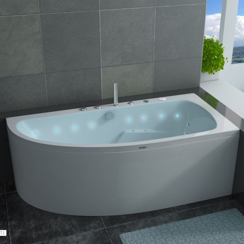 Акриловая ванна SSWW A1902 CGSP 175х80 R с гидромассажем