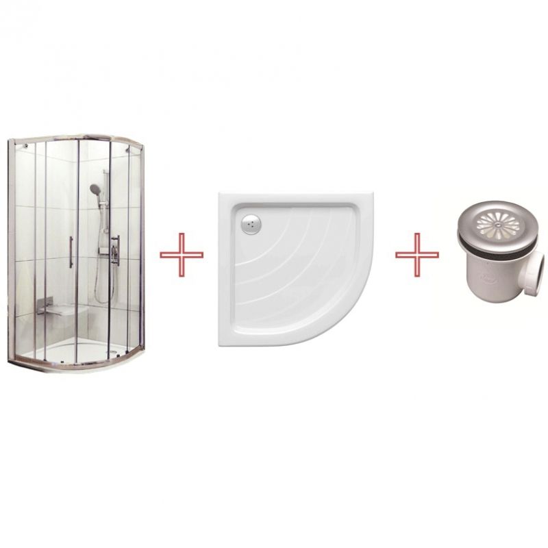 Душевой уголок Ravak Blix 90х90 Set XP2CP4 70508014 прозрачное стекло профиль Хром