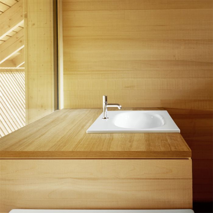 BETTE COMODO Раковина встраиваемая на столешницу 600×495×120 мм, без отв под смес.и перел. с крепл. в компл.цвет белый