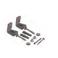 Globo крепеж горизонтальный для напольных унитазов/биде и полуколонн, цвет заглушек золото