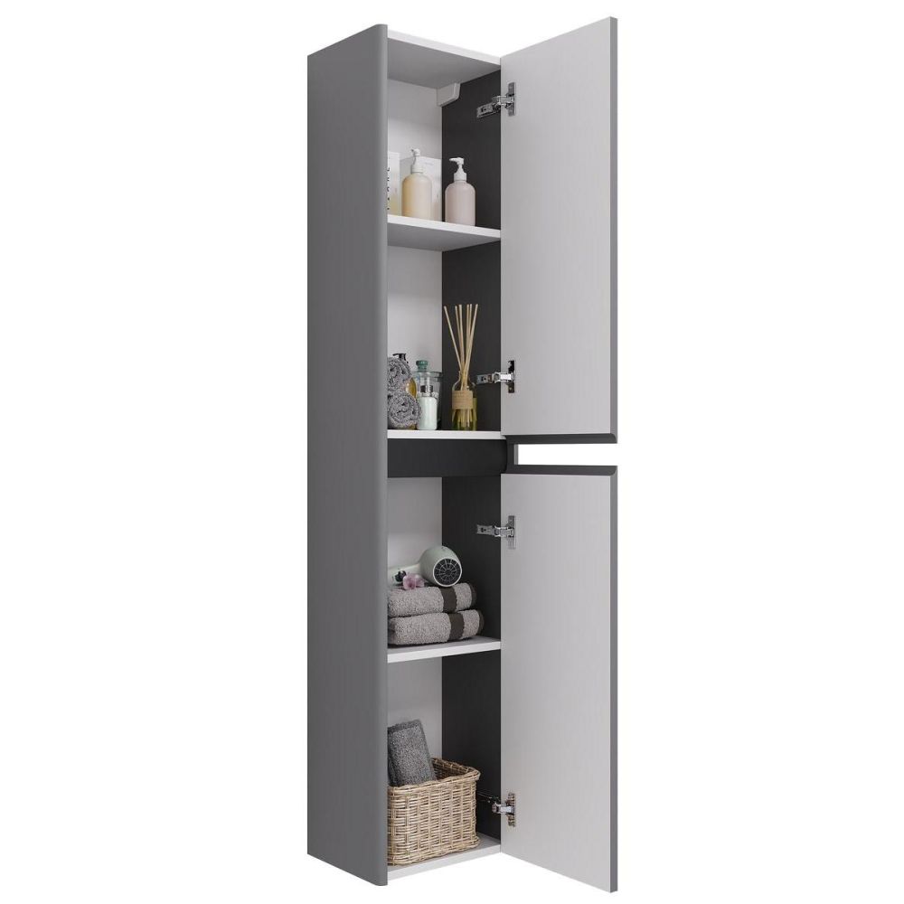 Пенал Dreja Luxury 35 см, серый базальт, артикул 99.2014