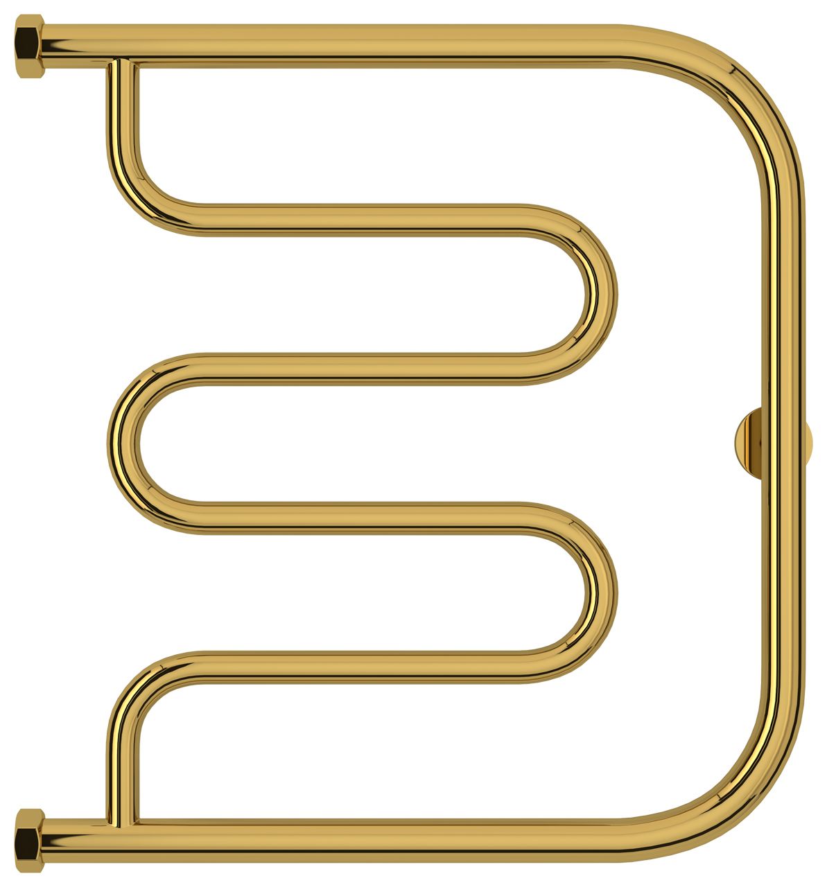 Полотенцесушитель водяной "Лира+" 500х500 Н. Г. 1" (Золото)