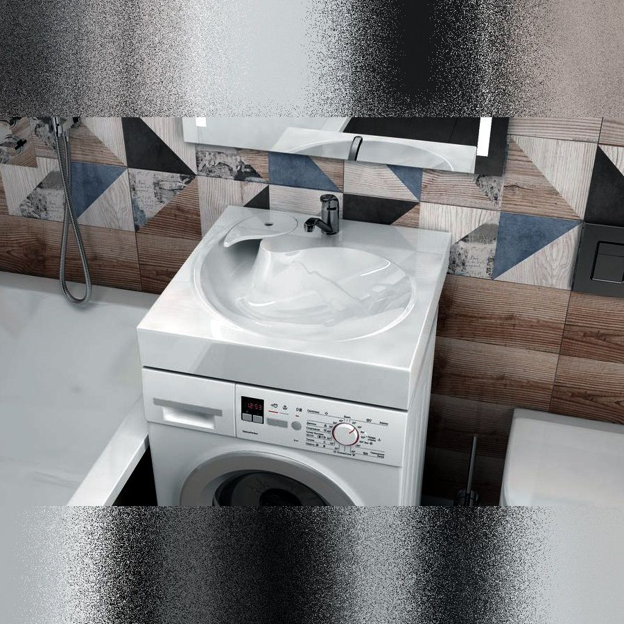 Раковина над стиральной машиной Maretti AS13SM51-844, белая, артикул AS13SM51-844